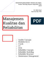 Materi Manajemen Kualitas Dan Realibilitas