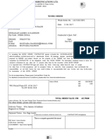 For All Correspondence, Please Quote Contract/Work Order No. For Detailed Commercial Terms & Conditions, Please Refer Line Items Terms/enclosures