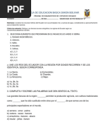 Pruebas de Diagnostico Sexto 2018-2019