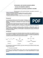 Practica de Laboratorio de Alcoholes 2018-II