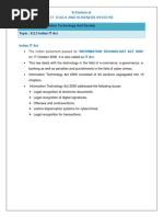 Chapter: 8.2 Information Technology and Society Topic: 8.2.3 Indian IT Act