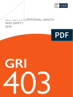 GRI 403 - Occupational Health and Safety 2018