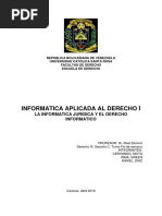 Informatica Juridica y Derecho Informatico