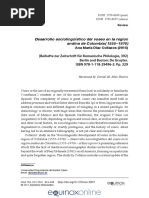 Desarrollo Sociolingüístico Del Voseo en La Region Andina de Colombia (1555-1976)