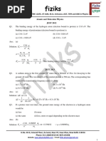 Atomic and Molecular Physics JEST 2012-2017 PDF