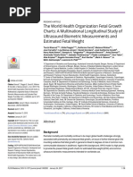 The World Health Organization Fetal Growth Charts