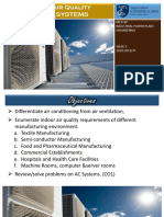 Indoor Air Quality & Hvac Systems: ME116P Industrial Power Plant Engineering