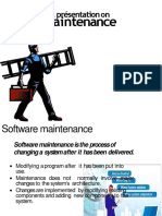 Maintenance: A Présentationon