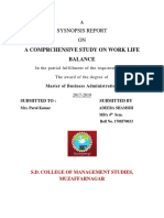 A Comprchensive Study On Work Life Balance