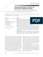 Low Eosinophils During Bronchiolitis in Infancy Are Associated With Lower Risk of Adulthood Asthma