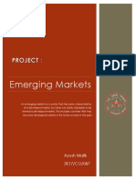 Emerging Markets: Ayush Malik 2K17/CO/087