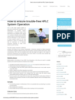 How To Ensure Trouble-Free HPLC System Operation