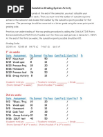 Cumulative Grading Practice Activity