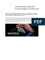 Research About The Impact of Fintech Internationally