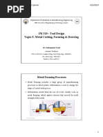 TD-lecture 5-Metal Cutting Forming and Drawing