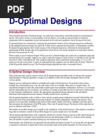 D Optimal Designs