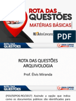 Rota Das Questões Arquivologia ElvisMiranda PDF