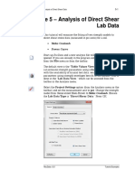 Example 5 - Analysis of Direct Shear Lab Data: Mohr-Coulomb Power Curve