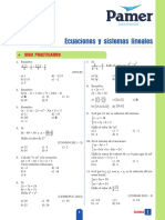 Ecuaciones y Sistemas Lineales: Sigo Practicando