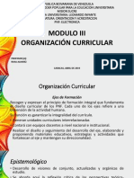 PNF - Orientacion y Acreditacion Modulo III - ORGANIZACION CURRICULAR