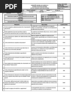 Lista de Chequeo Auditoria Interna.