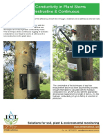 Hydraulic Conductivity in Plant Stems Non-Destructive & Continuous