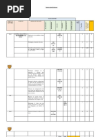 Tabla de Especificaciones Control de Lectura Octavo