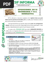 Csif Informa Normativa Oposiciones 2018 Secundaria y Oc 5