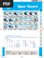 Spur Gears: Catalog Number of KHK Stock Gears