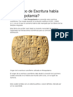 Qué Tipo de Escritura Había en Mesopotamia