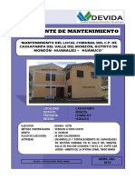 Expediente Mantenimiento Cashapampa Completo PDF