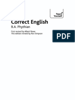 Teach Yourself Correct English PDF