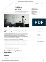 10 Características Del Comportamiento Organizacional PDF