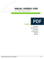 Manual Honda Yupi