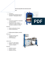 Equipos de Filtracion