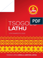 Tsogolo Lathu UTM Manifesto 2019 PDF