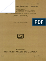 Methods of Chemical Analysis of Bauxite