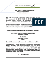 Estabilidad Laboral Reforzada 6.1. CSJ-SL 2019 01 29