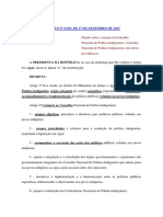 DECRETO #8.593, de 17 de DEZEMBRO de 2015 - Conselho Nacional de Política Indigenista