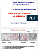 Deformacion Plastica en Cristales Metalicos 2015