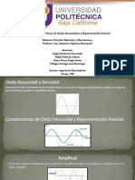 Caracteristicas de Onda Sinusoidal y Representacion Fasorial