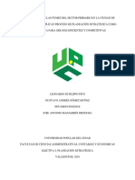 Identificación de Las Pymes Del Sector Primario en La Ciudad de Valledupar Que Aplican Proceso de Planeación Estratégica Como Herramienta para Ser Más Eficientes y Competitivas