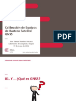 Calibración de Equipos de Rastreo Satelital GNSS