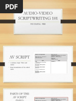 Audio Video Scriptwriting Workshop