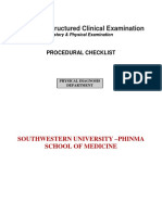 OSCE HP Procedural Checklist 2019 PDF