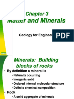 Matter and Minerals: Geology For Engineers