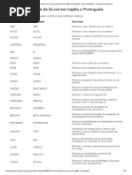 Lista de Formulas de Excel em Inglês e Português - Microsoft Office - Portugal-A-Programar