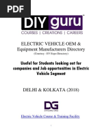 Electric Vehicle OEM Companies Delhi and Kolkata 2018