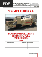 Normet-Sst-Pln-002 Plan de Preparacion y Respuesta para Emergencias 2019