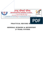 Practical Record Book New 3 Year GNM Course